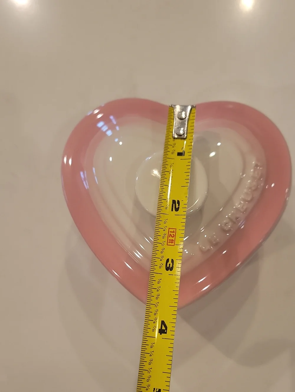 Le Creuset Retired & Rare Large Powder Pink Heart Cocotte